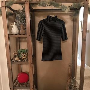 Basic Stripped Turtleneck